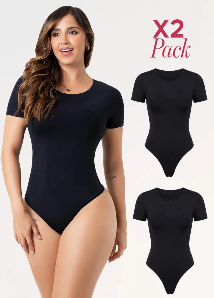 2 Pack Body Manga Corta: Sin Costuras y Elegancia | Salome 5007 | Ant 01L5 - imagen 3