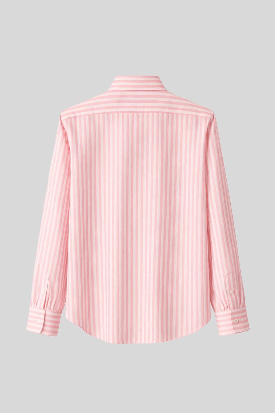 Men's linen shirt striped pink - imagen 2