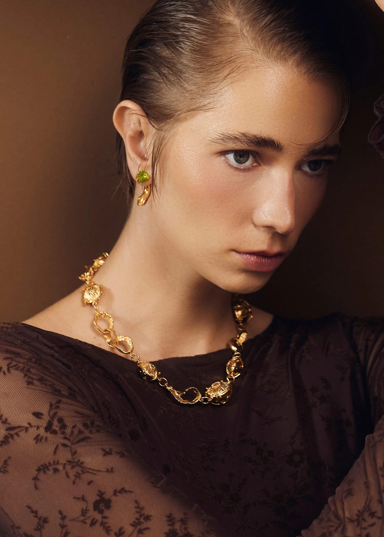 Choker Sombreritos dorado - imagen 2