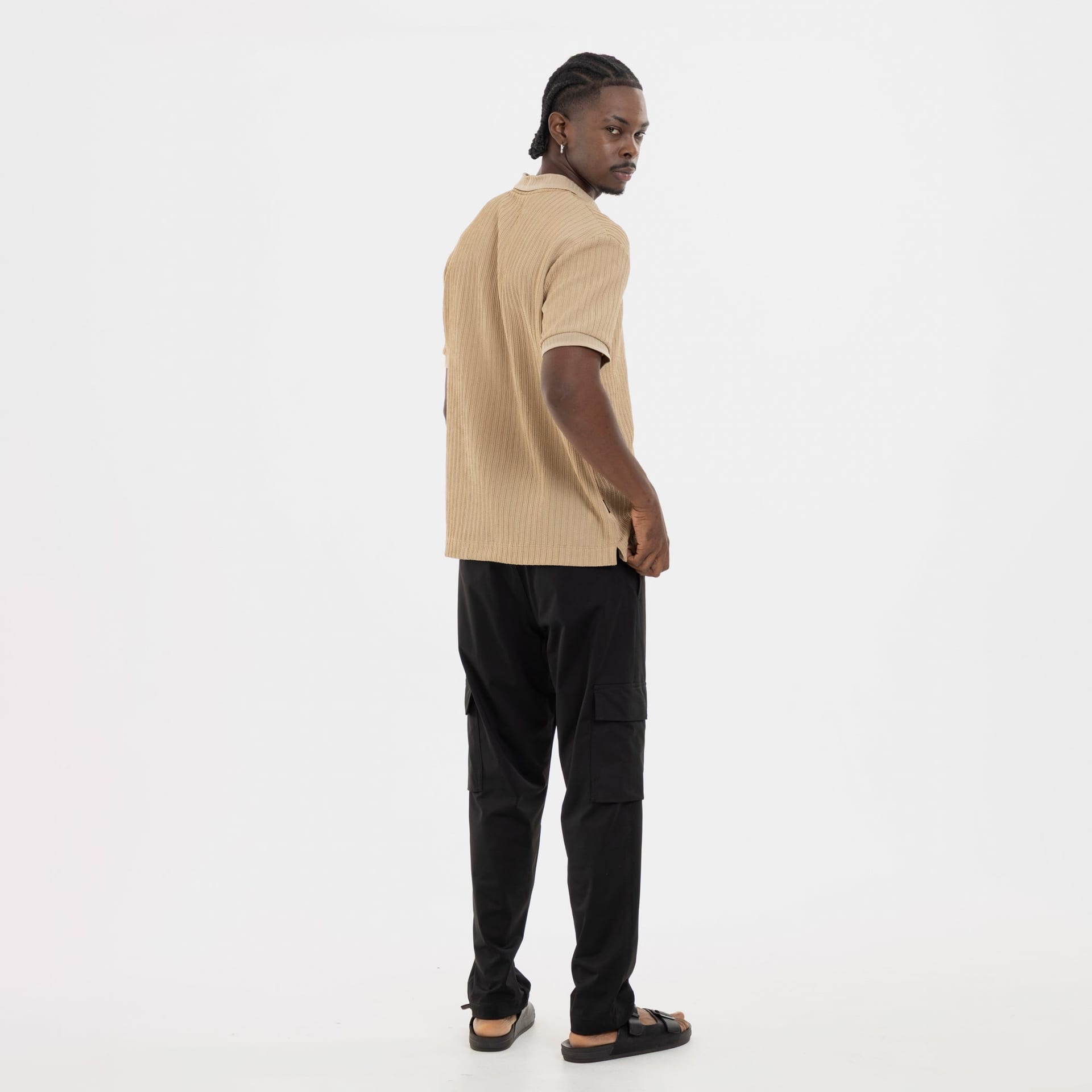 Refined Polo Knit Kaki - imagen 5