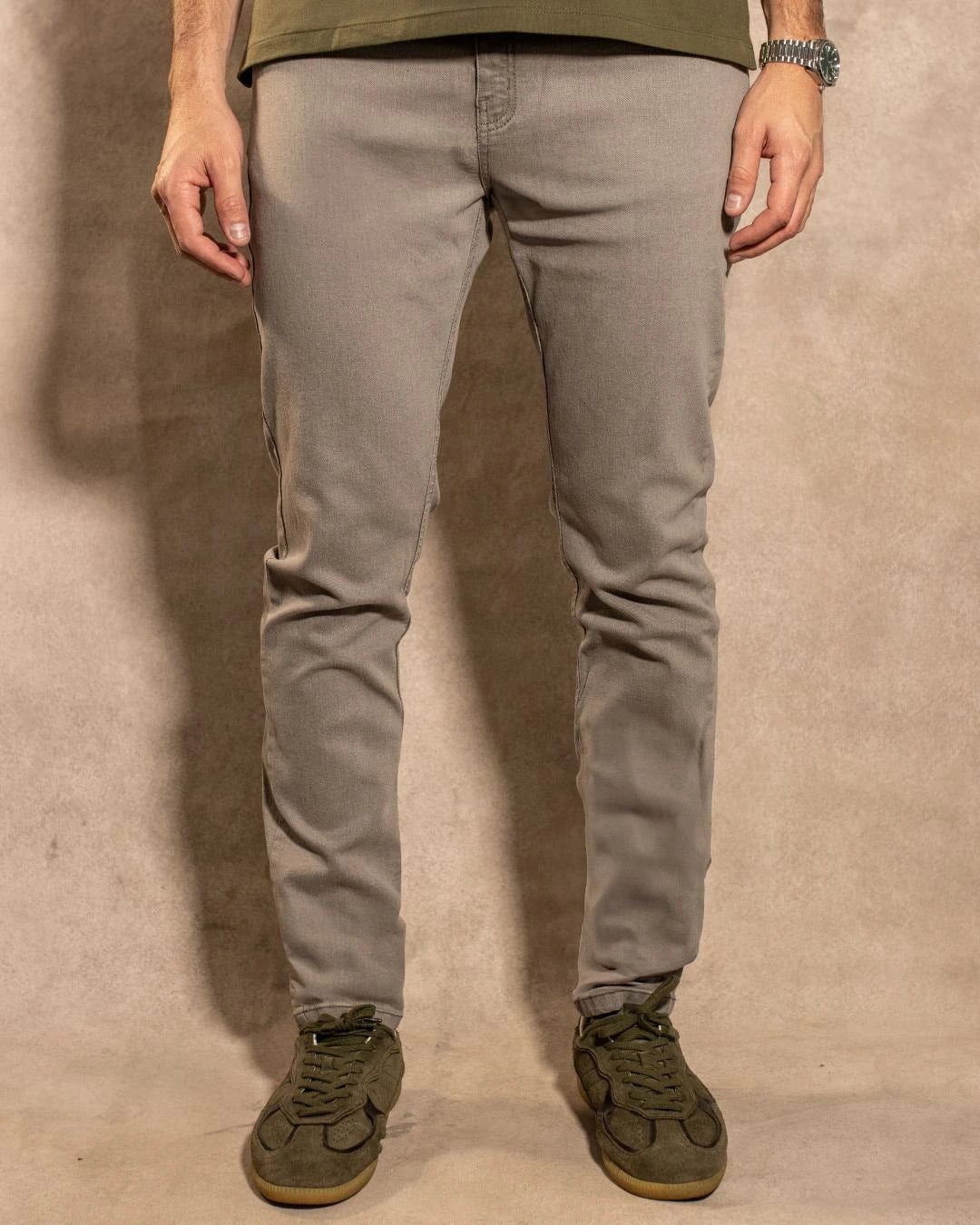 Jean Elastico Gris Claro - Slim Fit - imagen 4