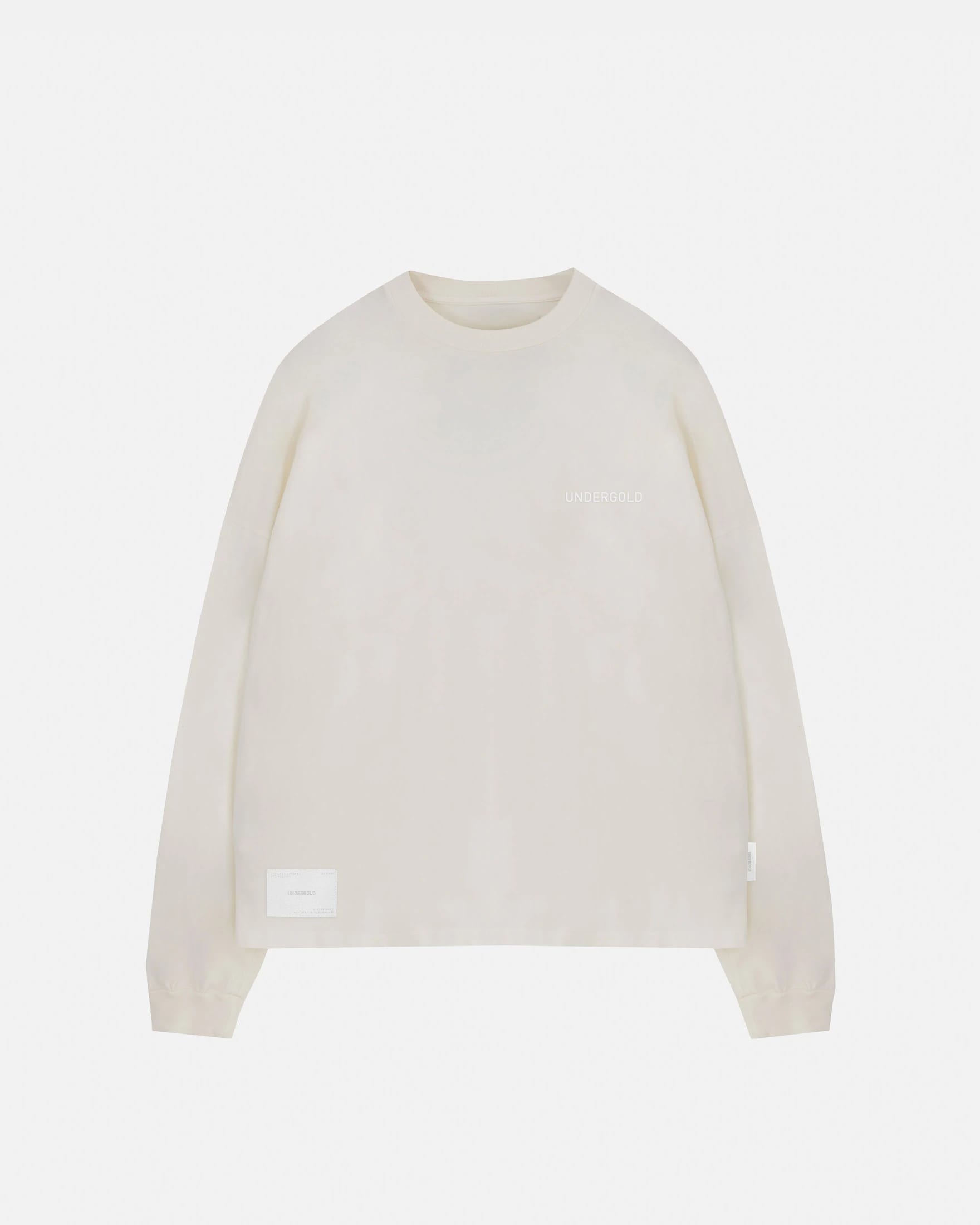 Line Logo Long Sleeve Boxy Fit Tshirt White - imagen 3