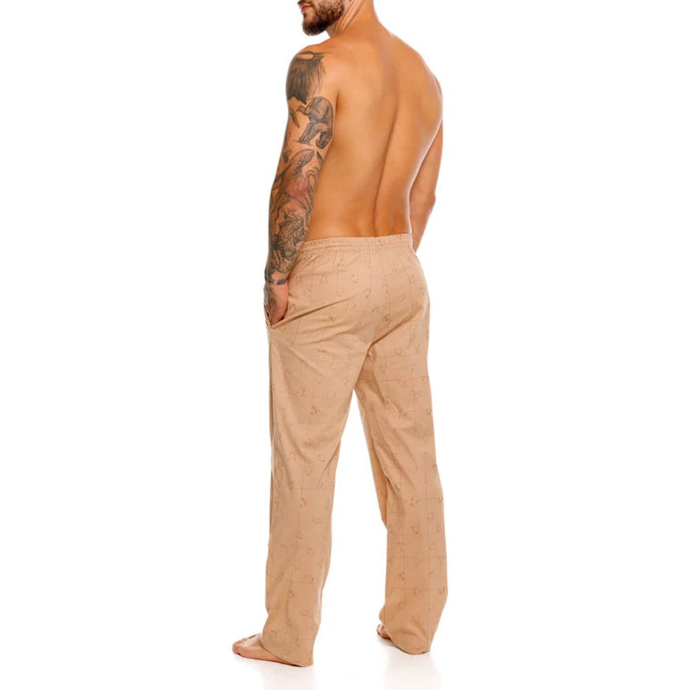 PANTALON LARGO CACHORROS CAFÉ - imagen 1