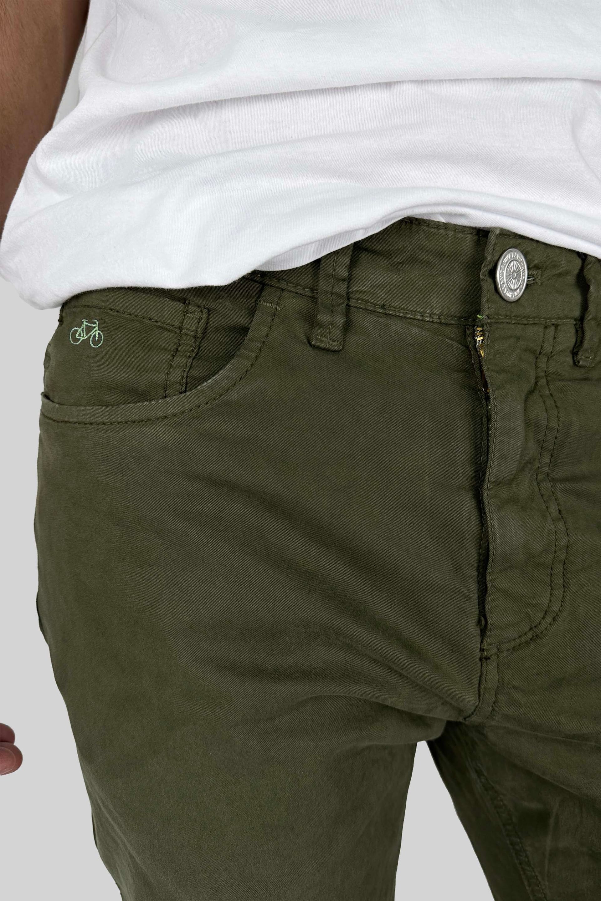 PANTALON 5 BOLSILLOS MILITAR - imagen 3