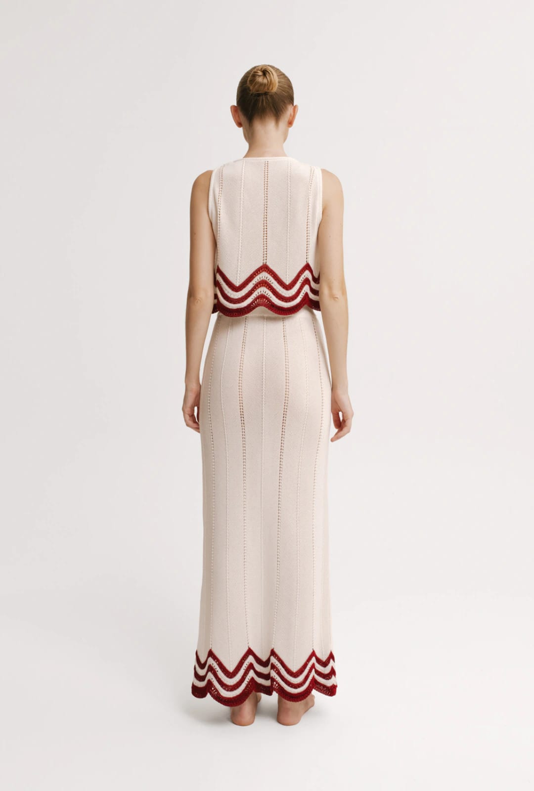 Crop Top Mujer Riley & Falda Larga Mujer Maya Malva - Tejido - imagen 2