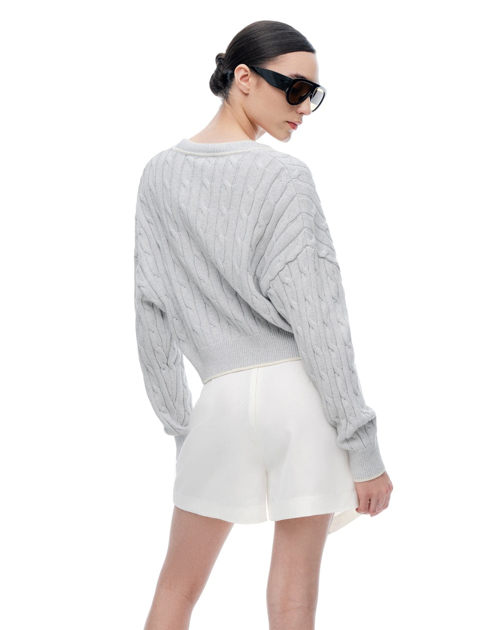 Buzo regular gris jaspe mujer - imagen 2