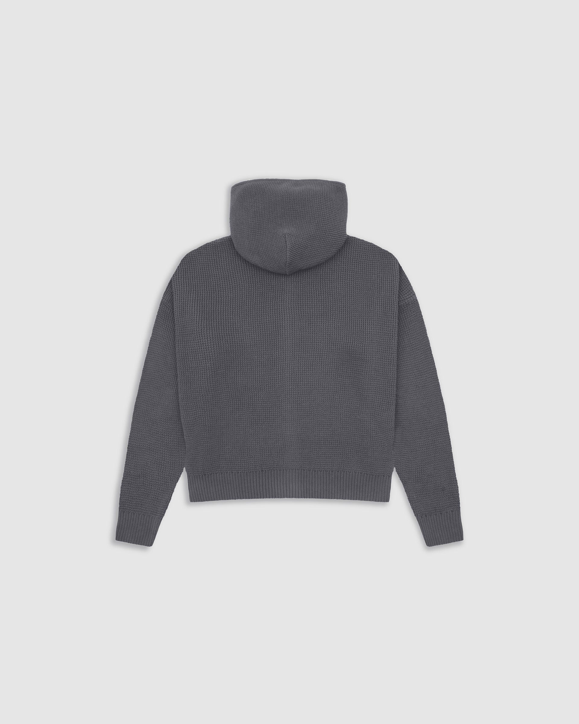 Zip Knitwear Hoodie - Gris Raton - imagen 6