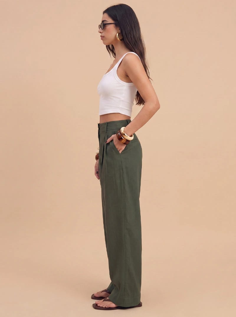 PANTALÓN CANVAS OLIVO - imagen 3