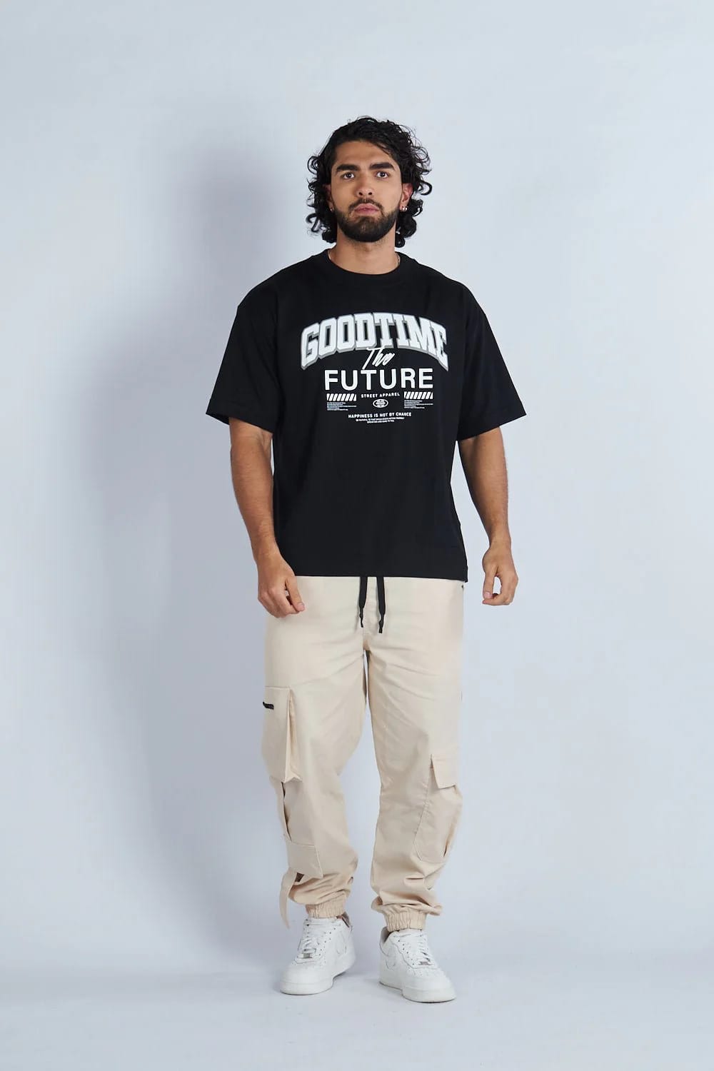 Camiseta oversize estampada Good Time Negro| DROP 03 | - imagen 3