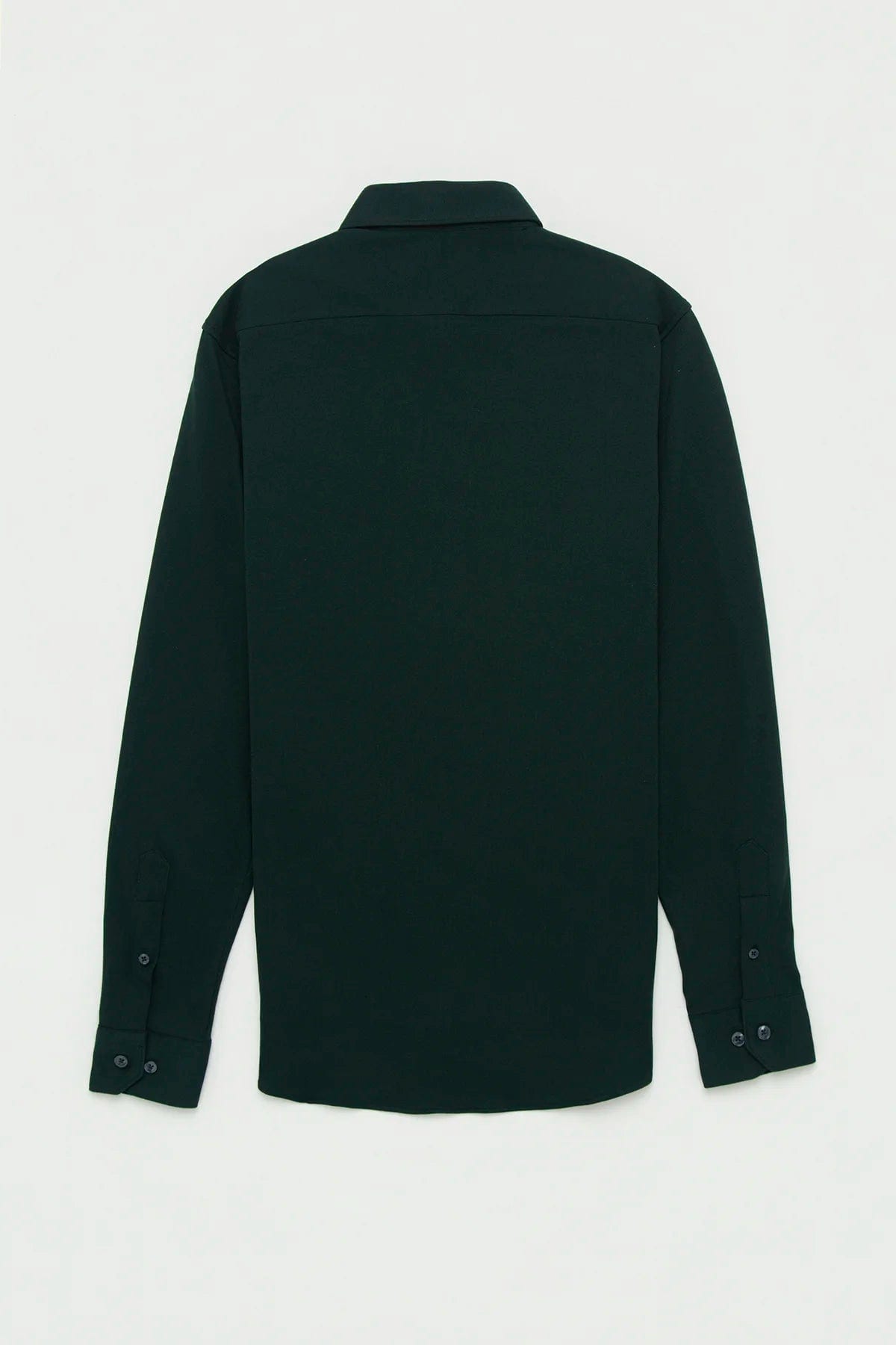 Camisa Piqué Polera Algodón Verde Botella - imagen 4
