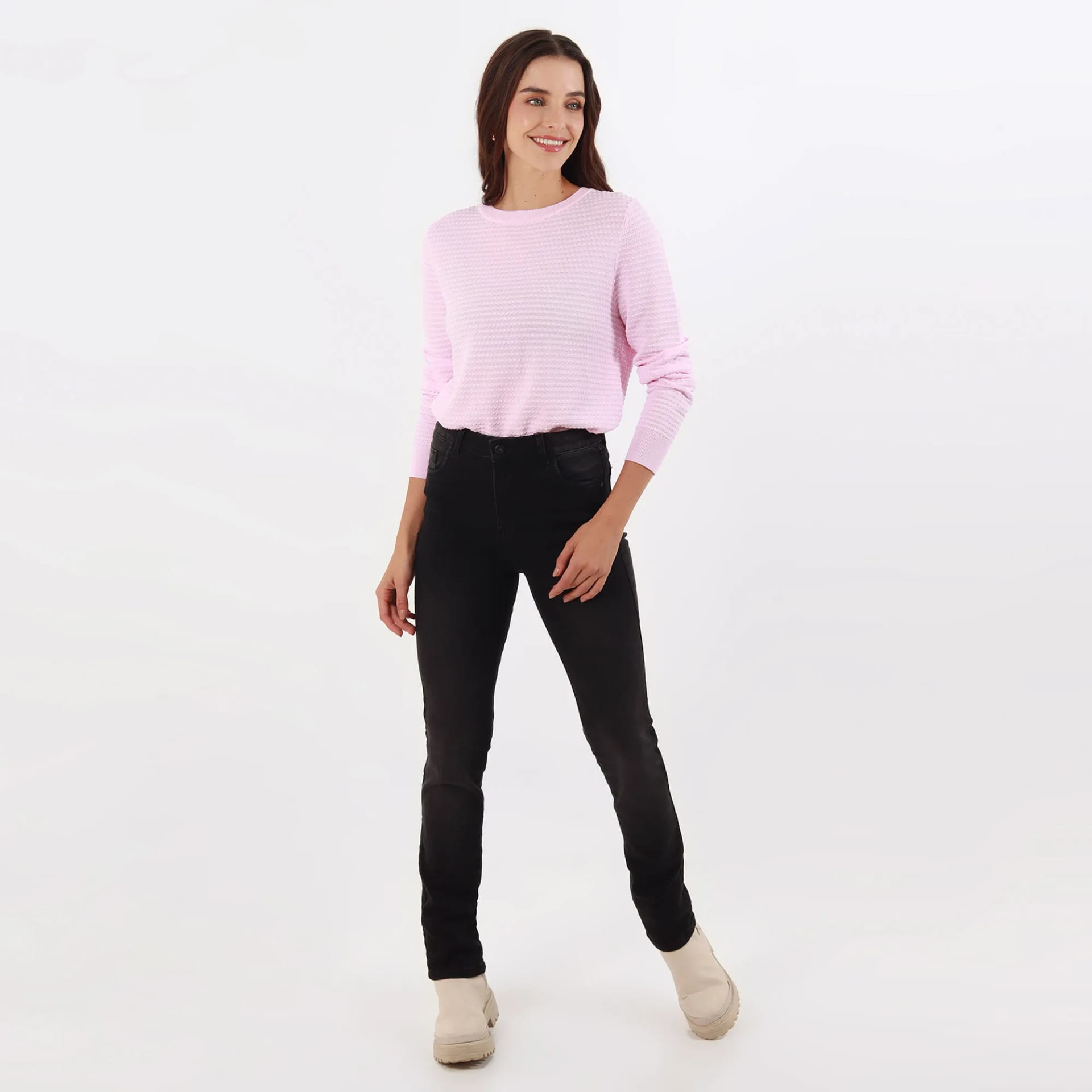 Jean Diva Tiro Medio Bota Recta - imagen 5