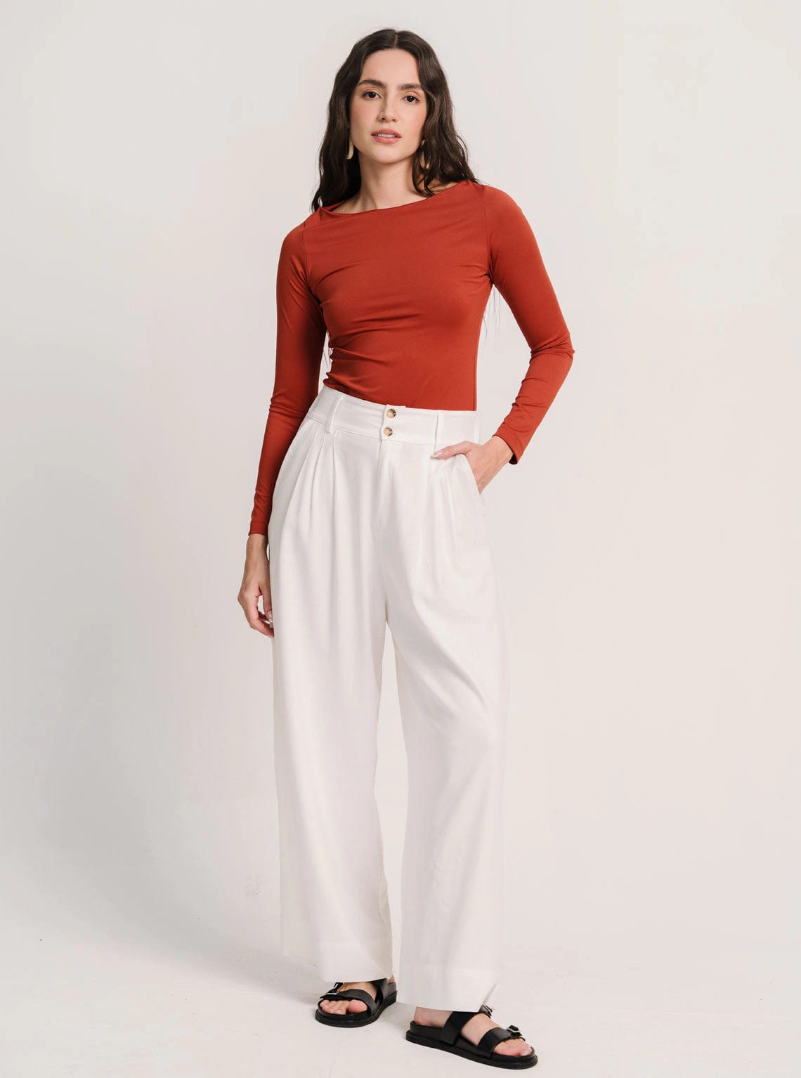 PANTALÓN CANVAS IVORY - imagen 8