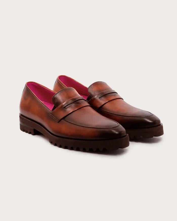Mocasín Alessandro Cognac Suela Ultraliviana - imagen 2
