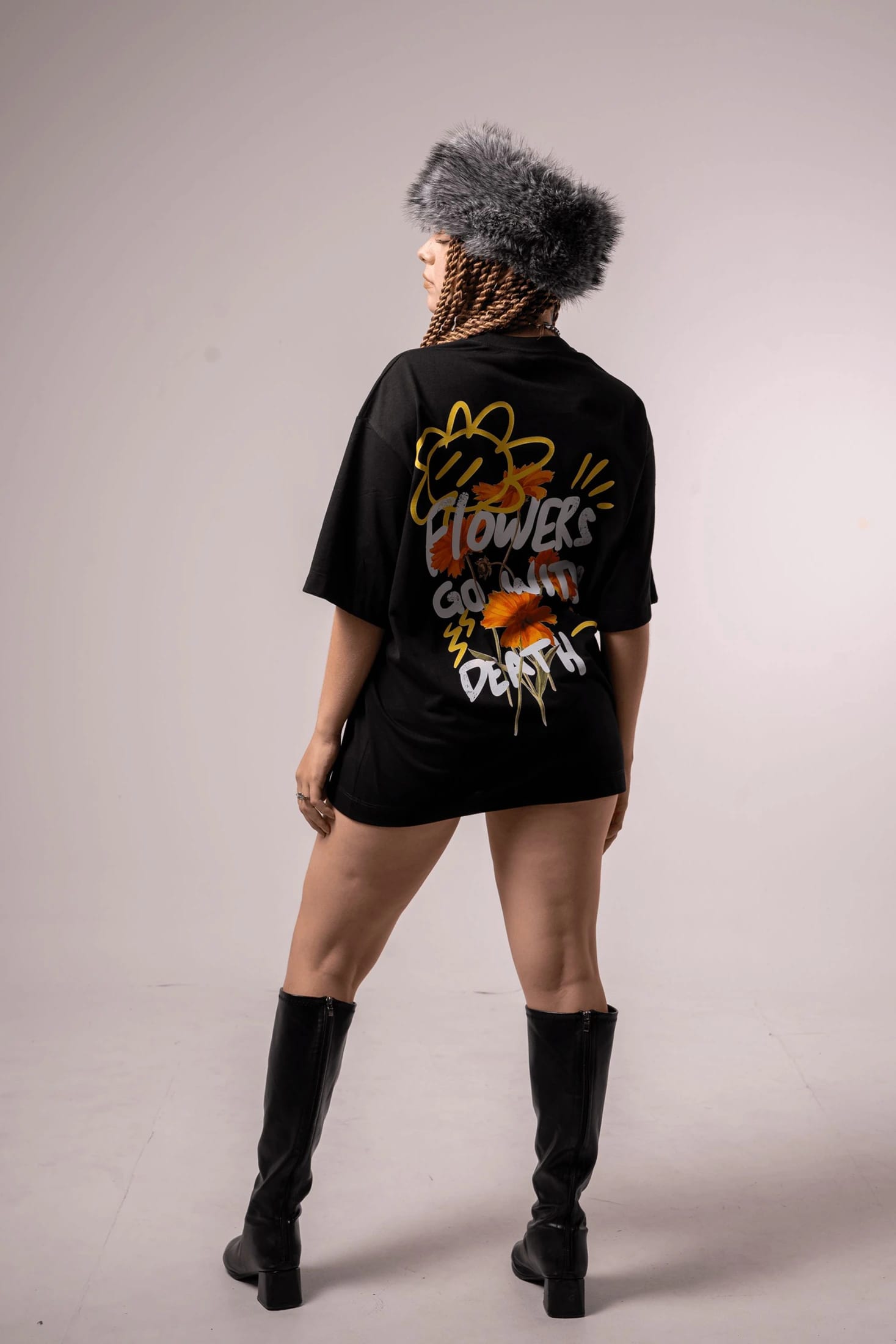 Camiseta Flowers go with death - imagen 3