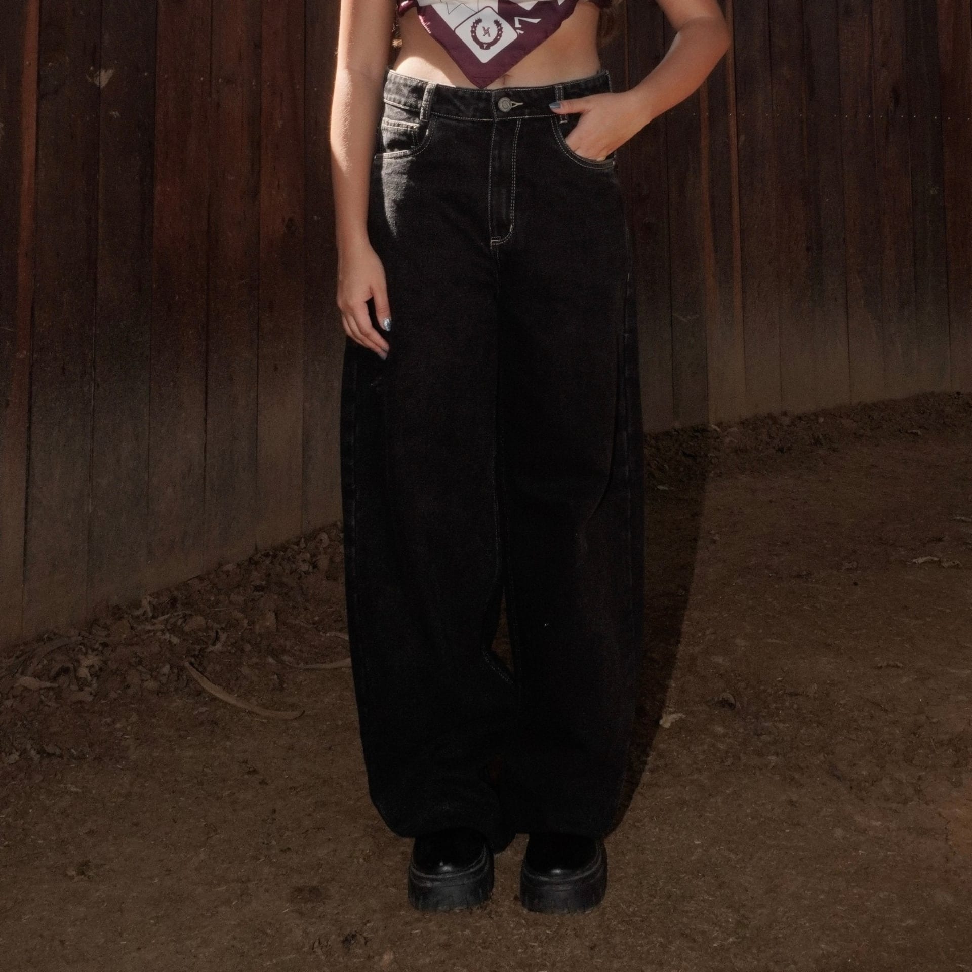 Jean Balloon Black Unisex - imagen 3