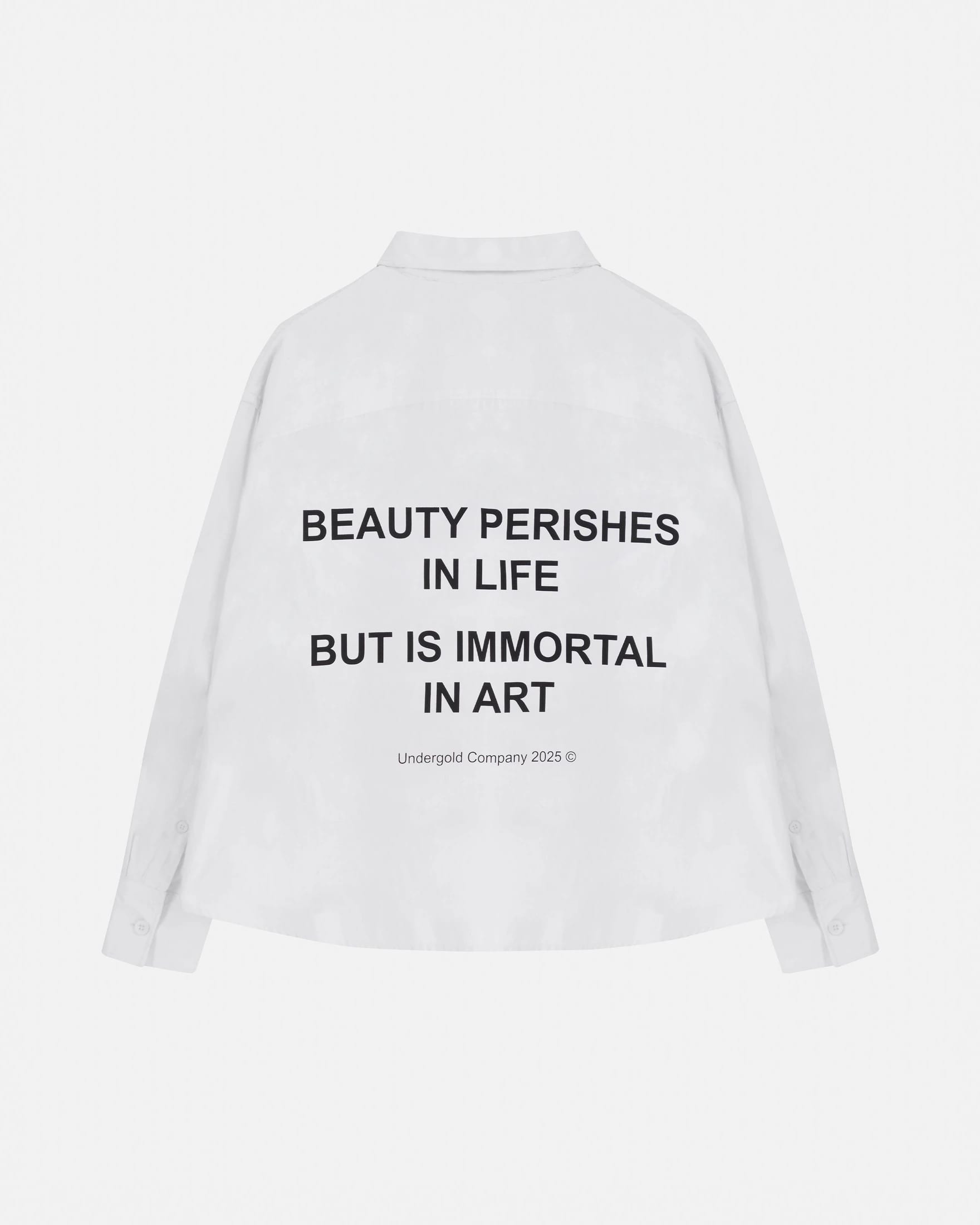 Echoes Beauty Long Sleeve Boxy Fit Shirt Bone - imagen 3