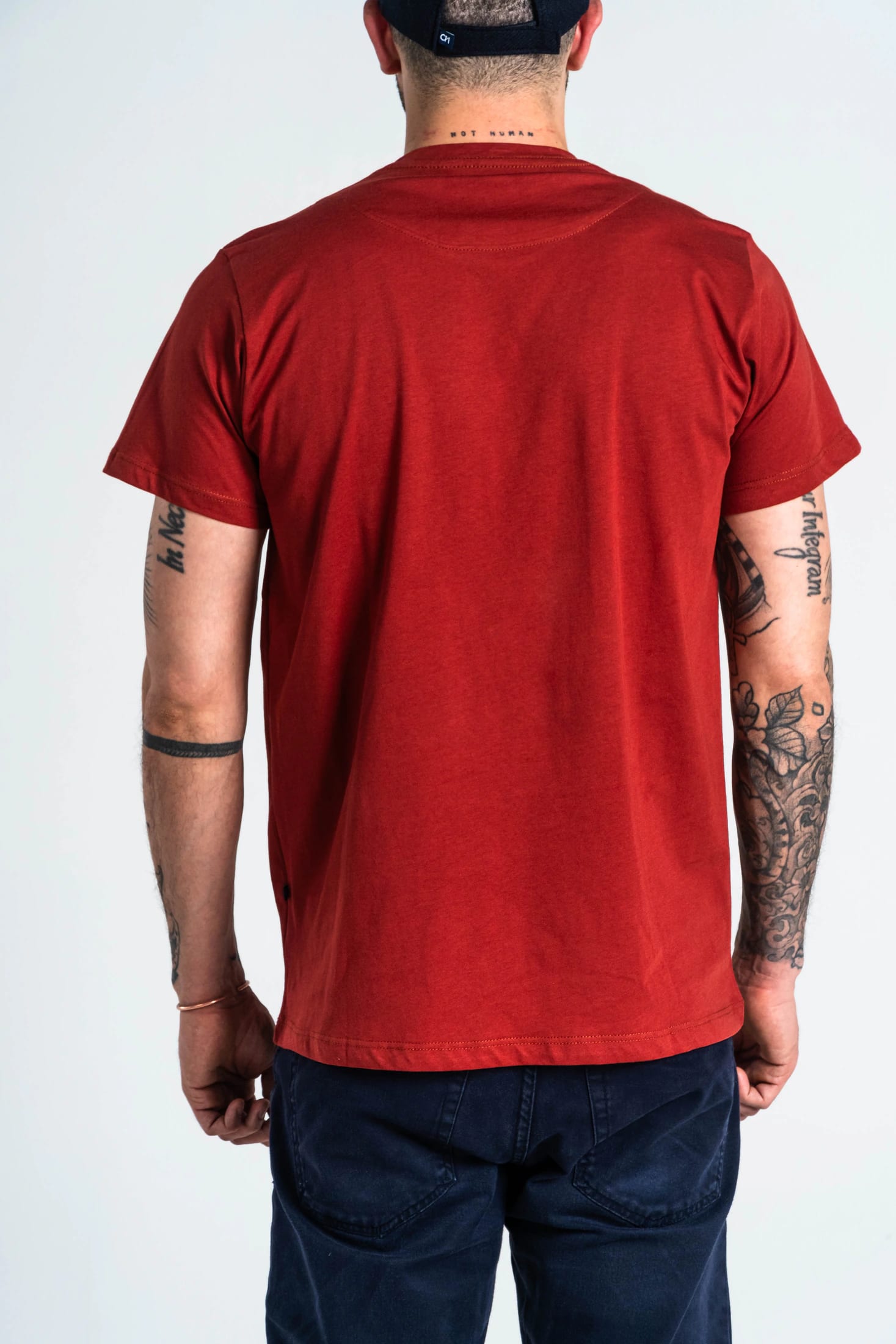 Camiseta Básica Algodón Terracota - imagen 3