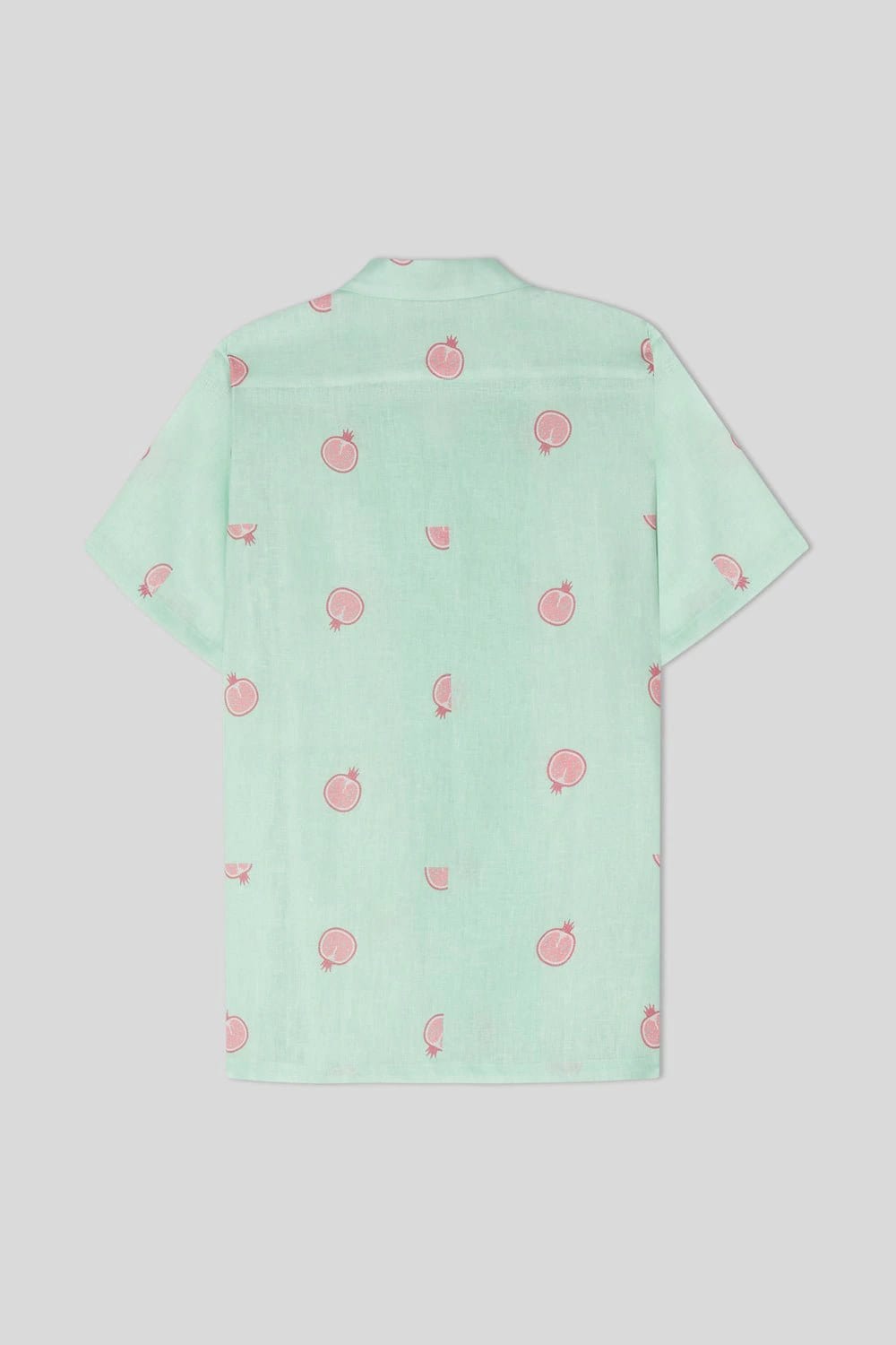Men's bastión linen shirt turquoise - imagen 3