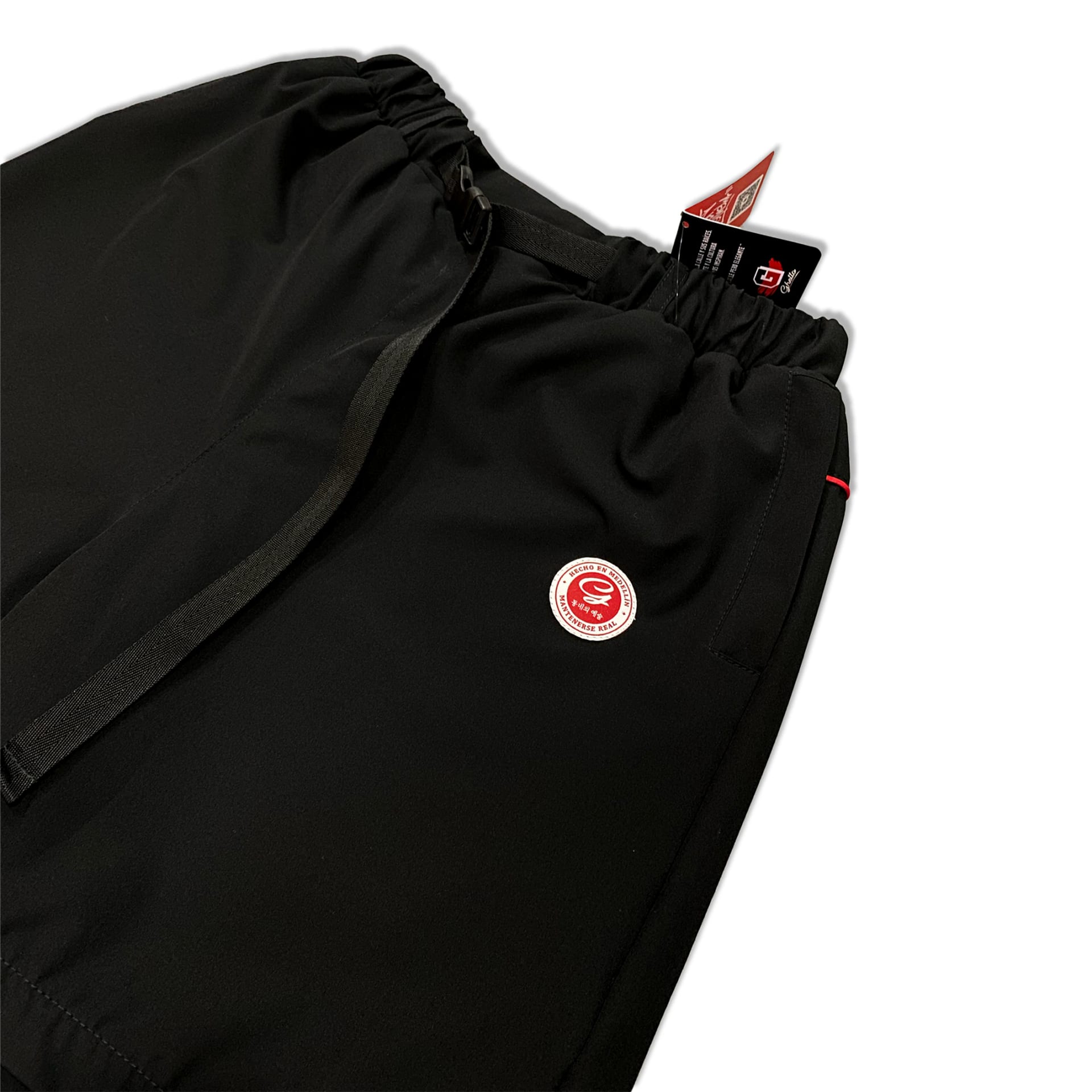 Pantaloneta Negra Con Cinturón - imagen 2