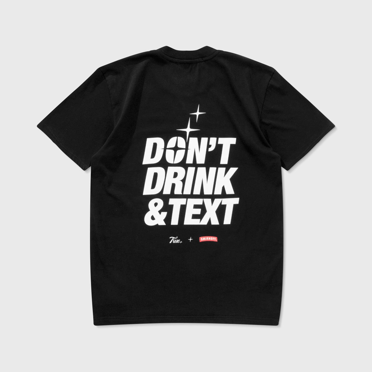 True X Smirnoff Text T-Shirt - Black - imagen 1