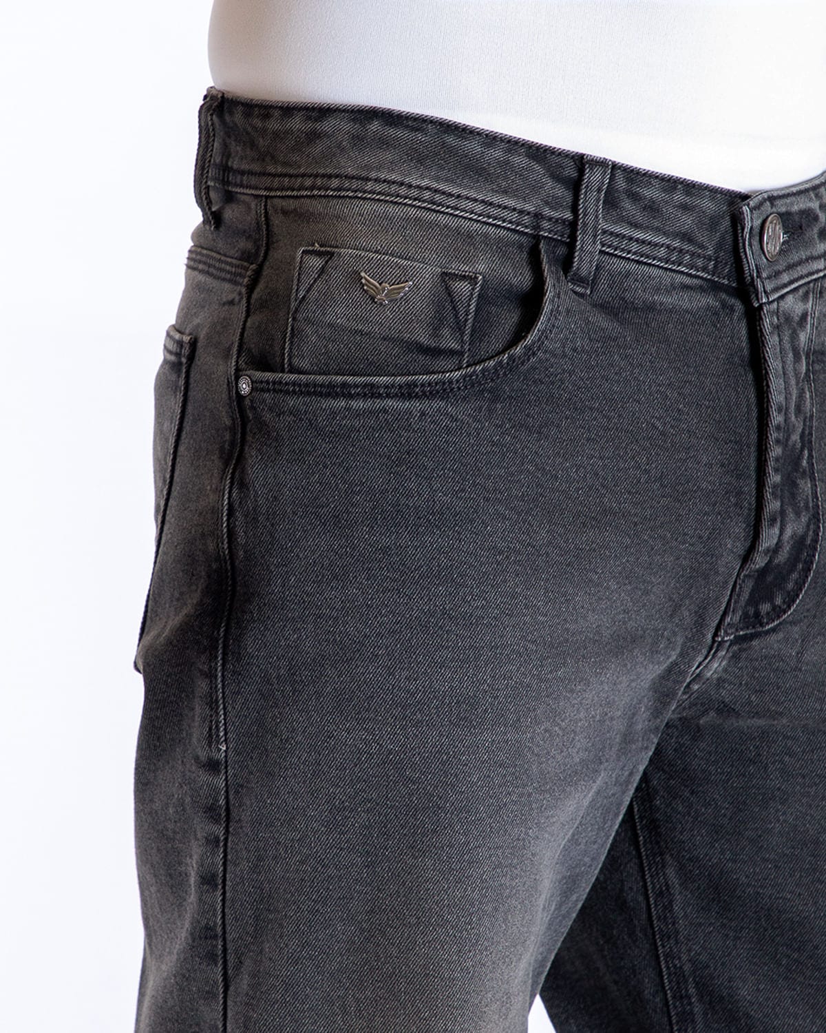 Jean straigth negro para hombre - imagen 4