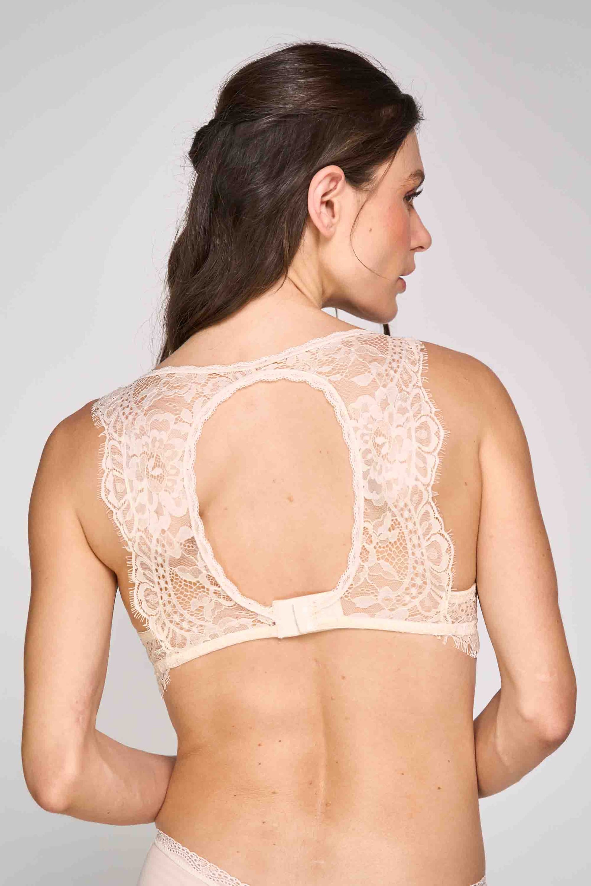 BRASIER CON COPA Y ARO SEXY ELLIPSE PERLA - imagen 4
