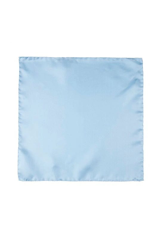 Men's silk sky blue handkerchief - imagen 2