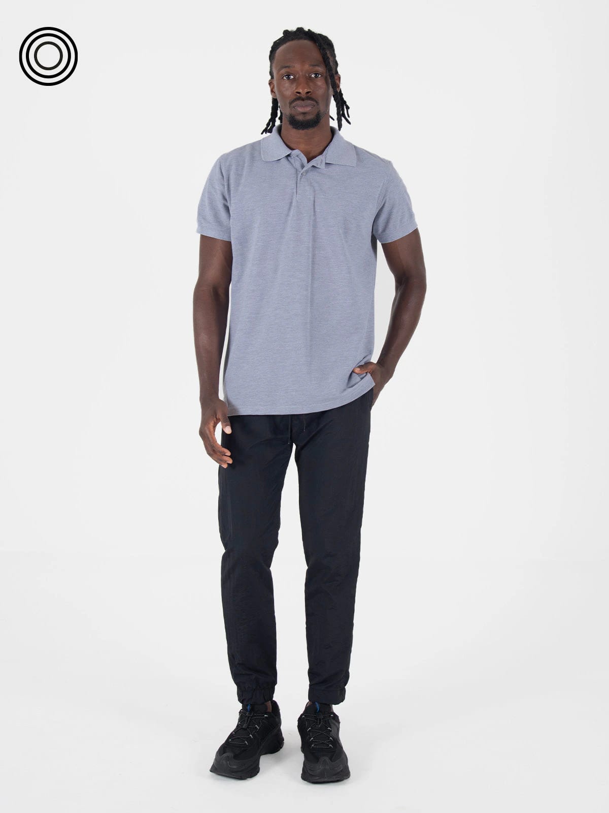 Polo camiseta hombre gris claro - imagen 3