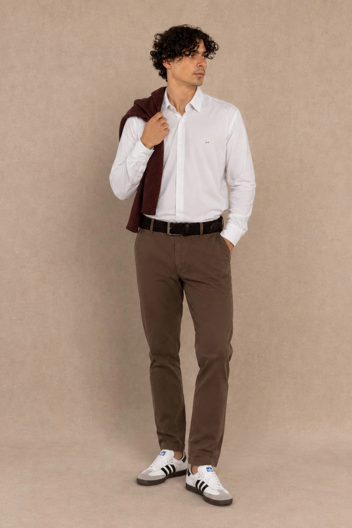 Camisa Performance Oxford Blanca - imagen 2