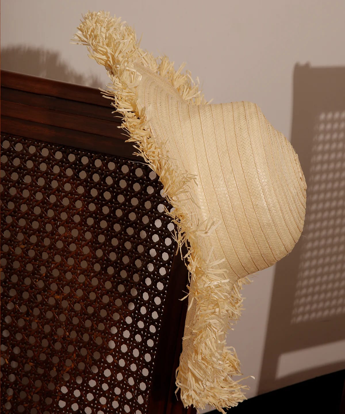 Naufrago Hat in Raffia and Leather - imagen 3