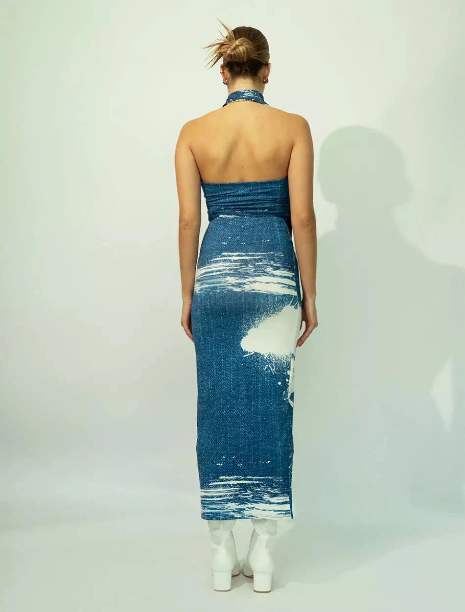 Long Skirt in Brushstroke - imagen 3