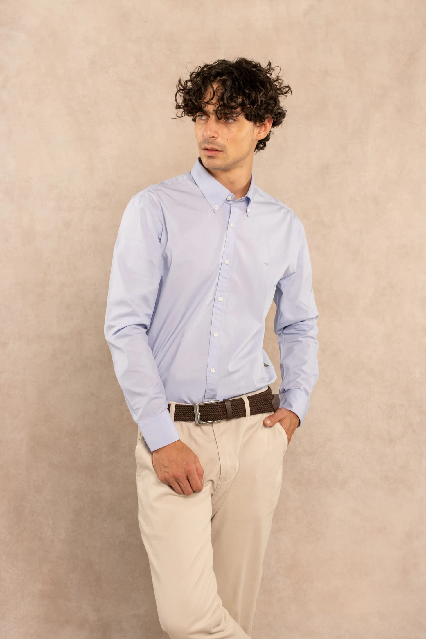 Camisa Antimanchas Popelina Light Blue - Talla Regular - imagen 8