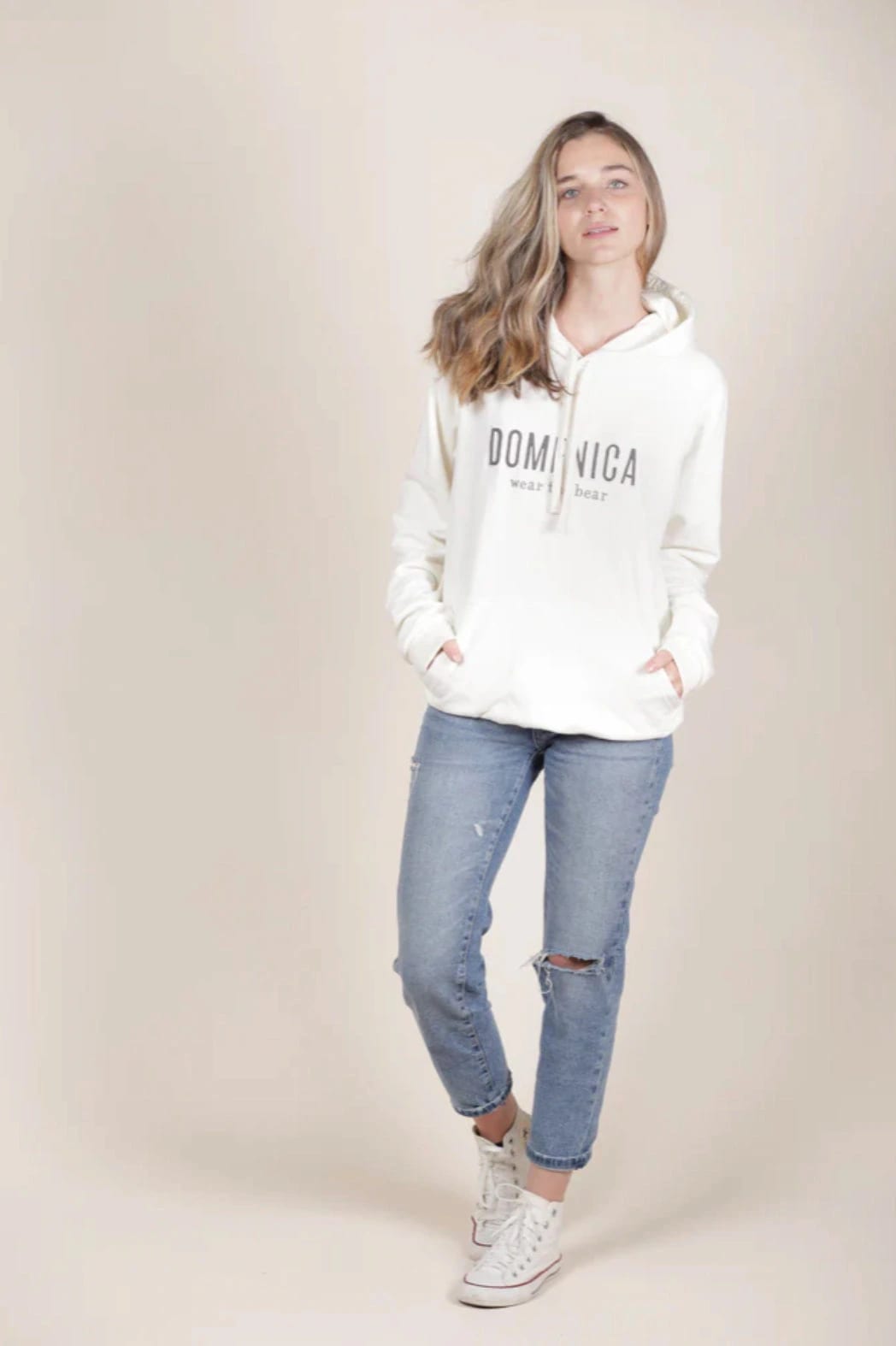 HOODIE DOMENICA CREMA - UNISEX - imagen 3