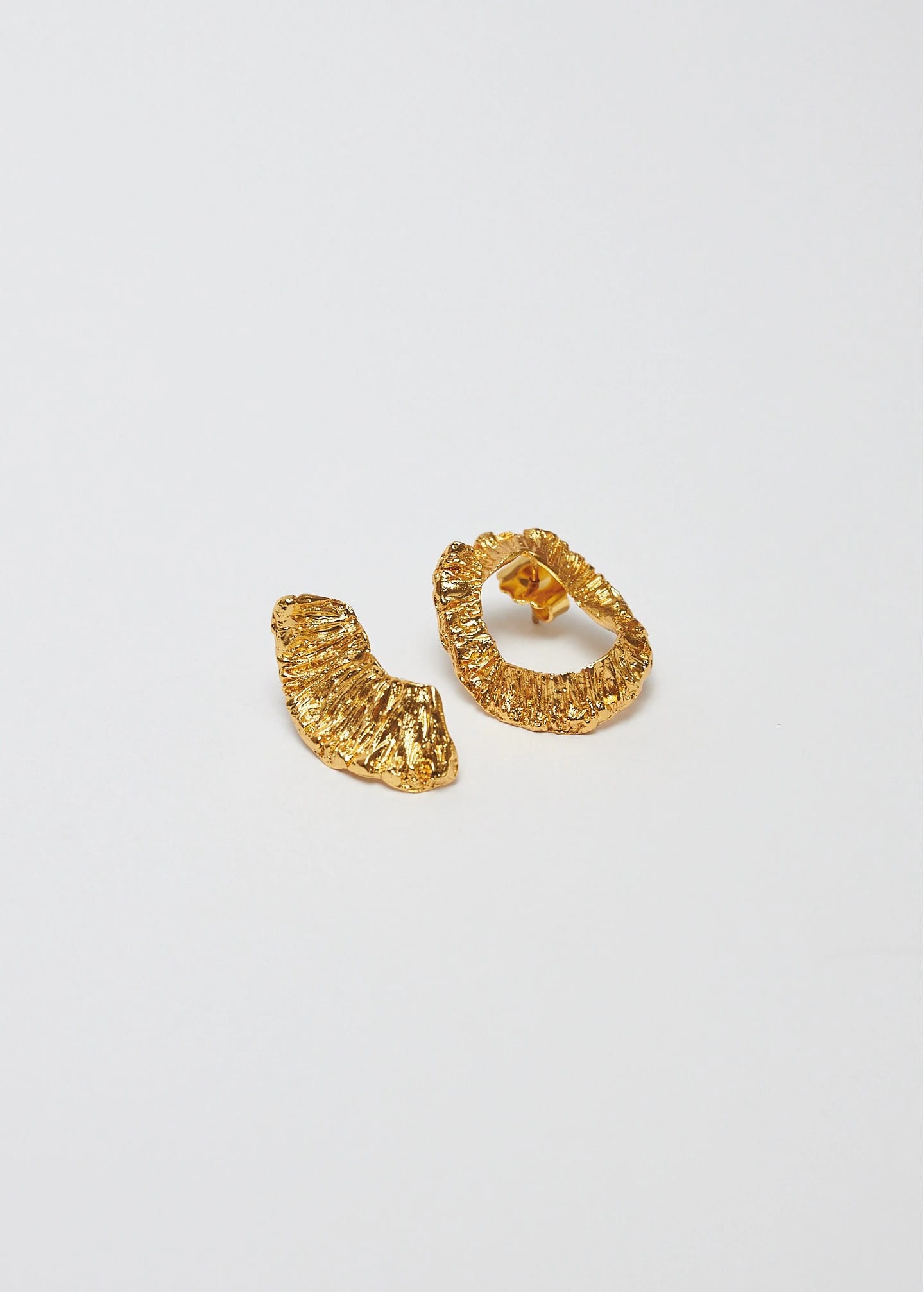 Aretes asimetricos trozo de sol - imagen 1