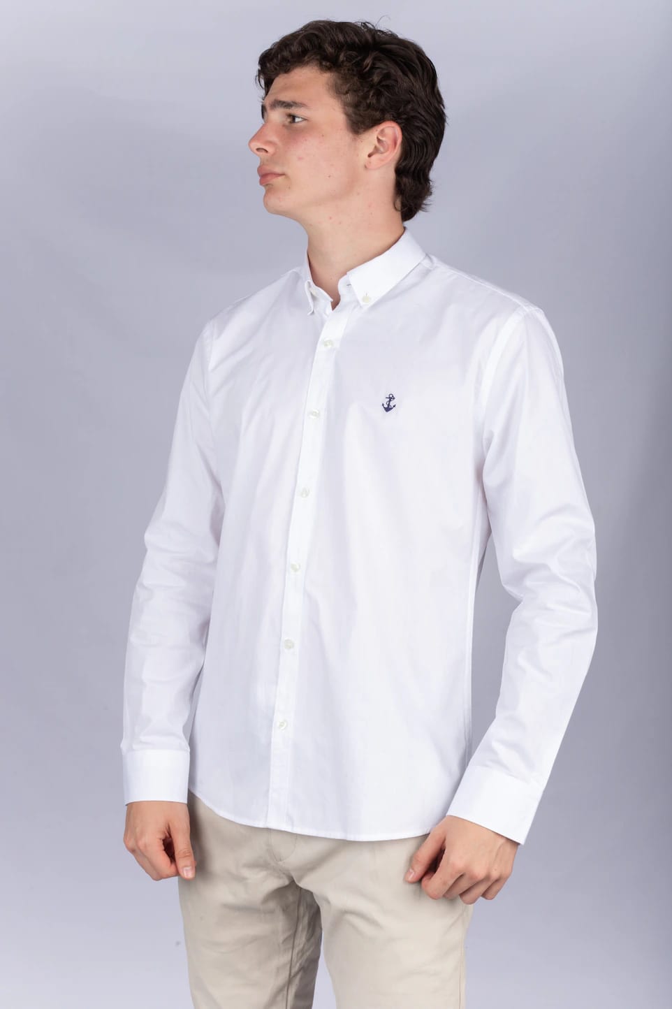 Camisa Blanca A Navy - imagen 2