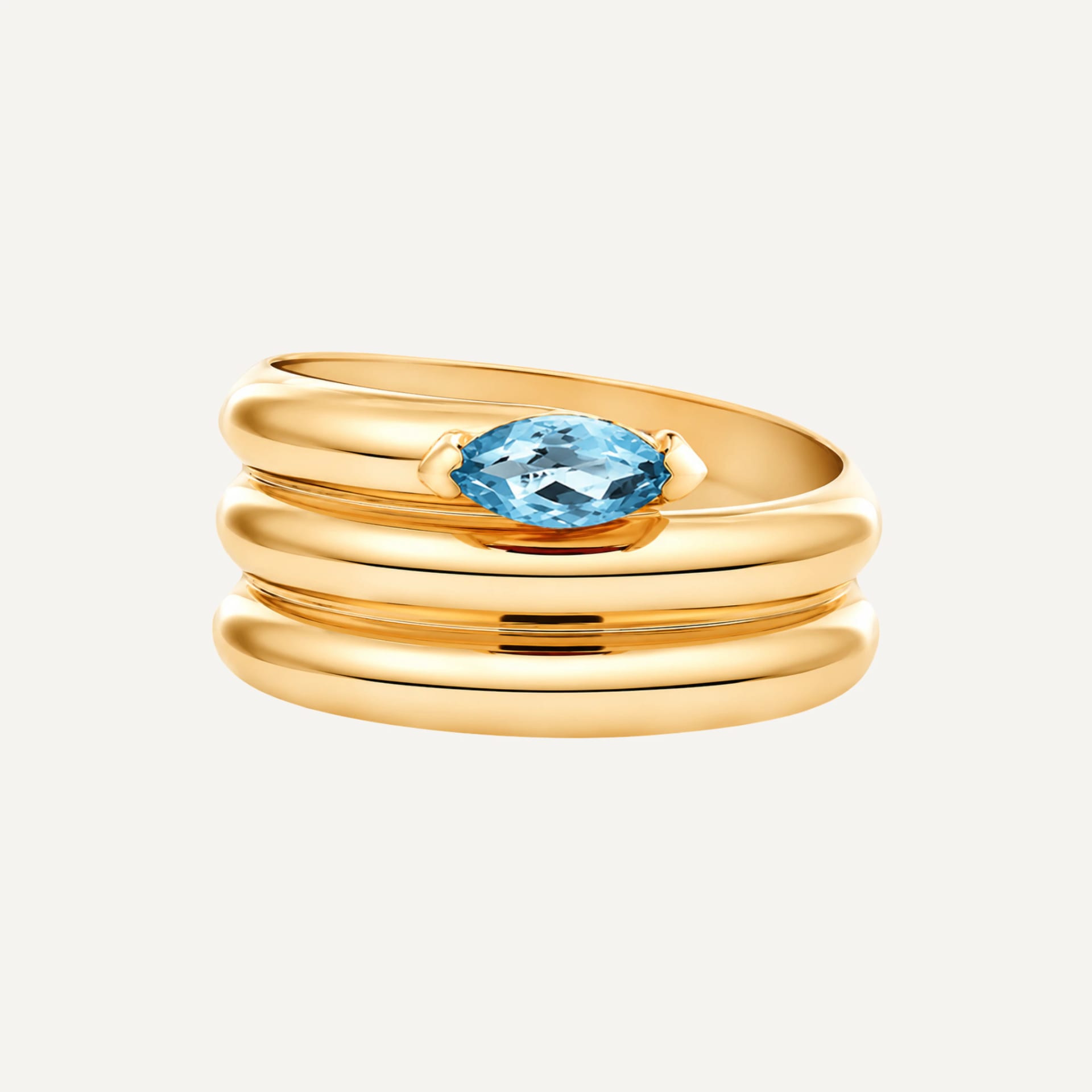 Anillo Twisted Marquise - imagen 2