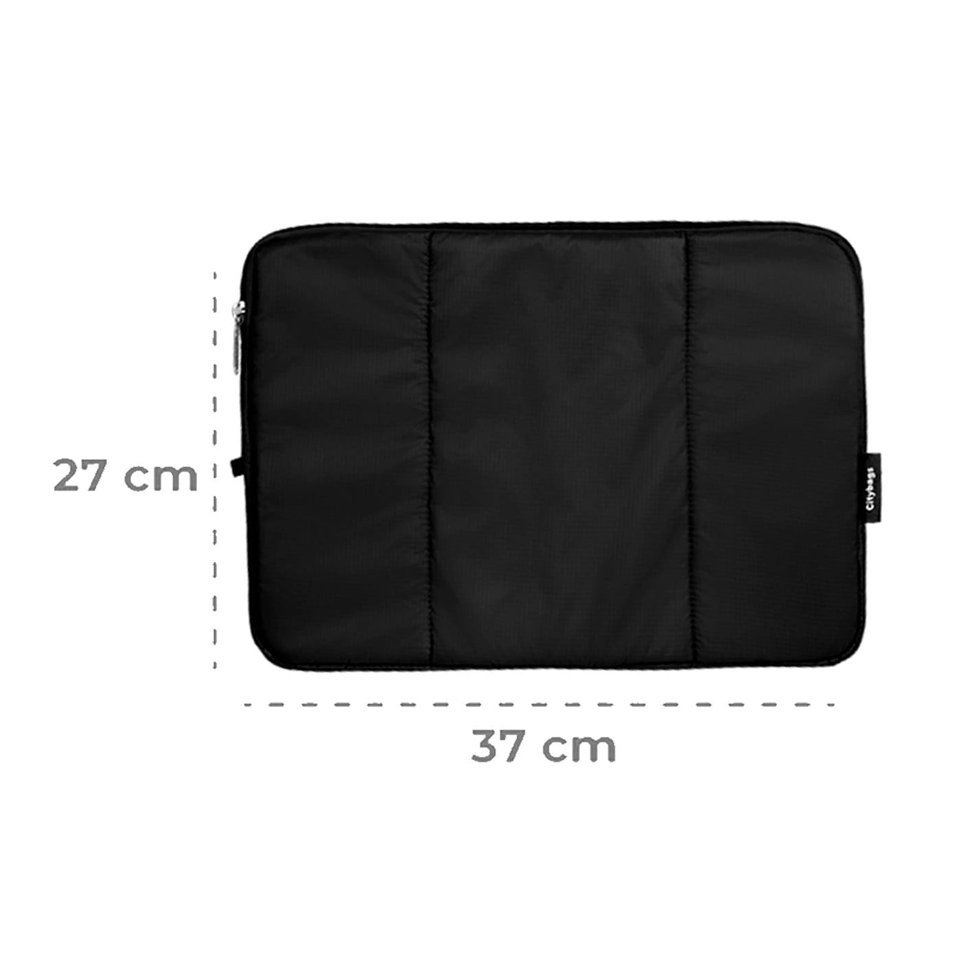 Estuche Laptop Grande Citybags Negro 37x27x2cm - imagen 3