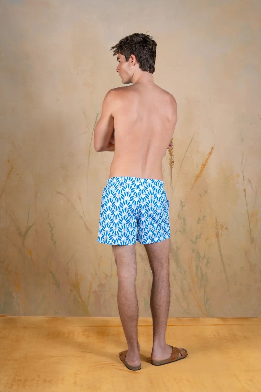 Blue Spica polyester swim trunks blue - imagen 3