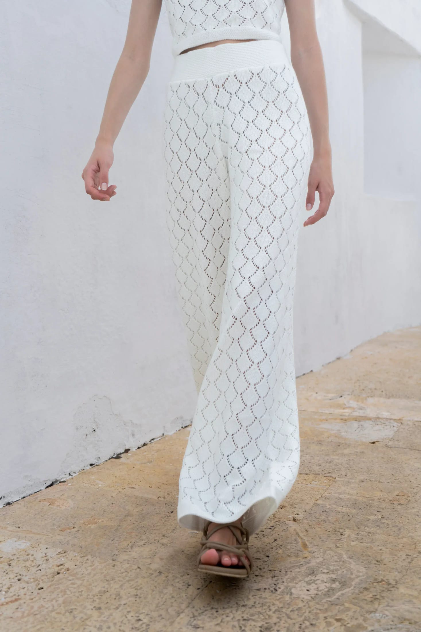 Pantalón Summer Set Blanco Mujer - imagen 7
