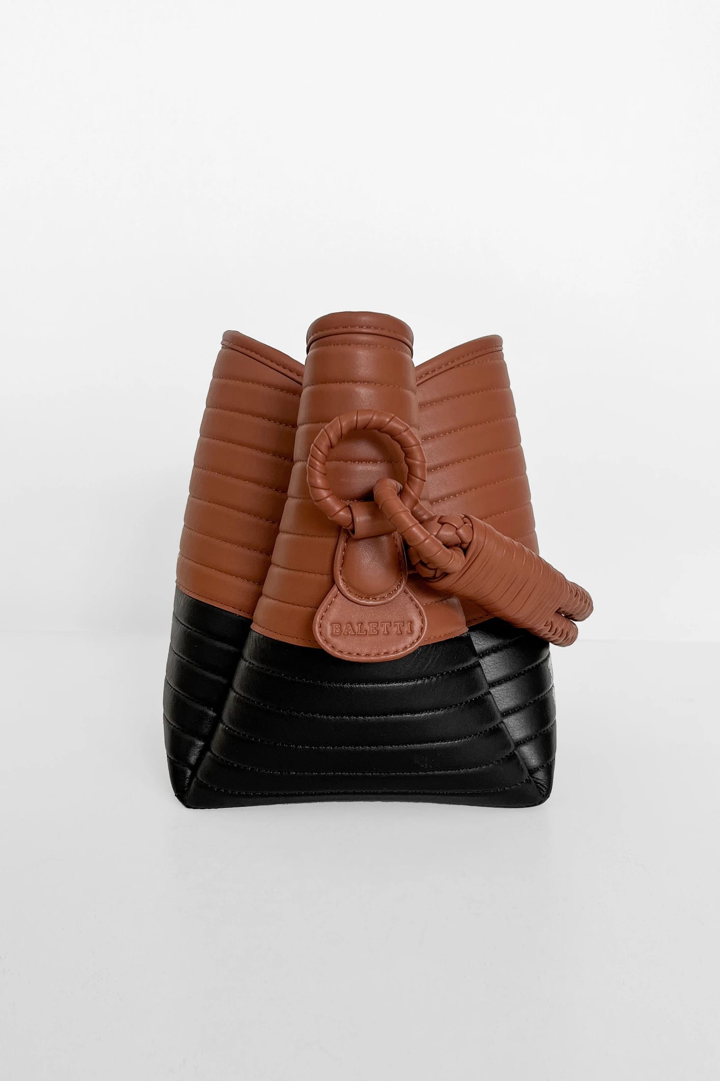 Tulip Oxford Bag, Black & Brandy - imagen 3