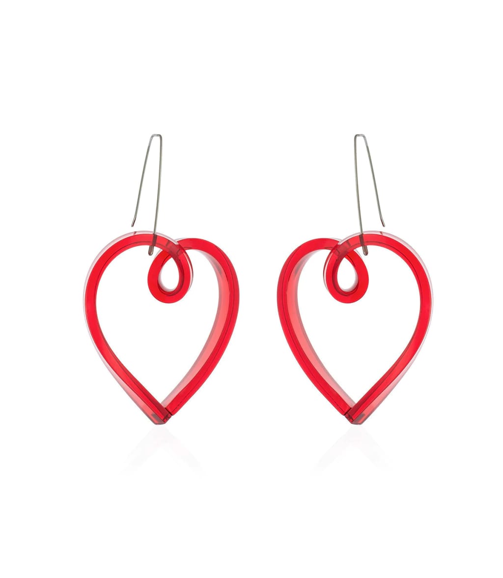 Aretes Corazón Infinito Grande - imagen 1