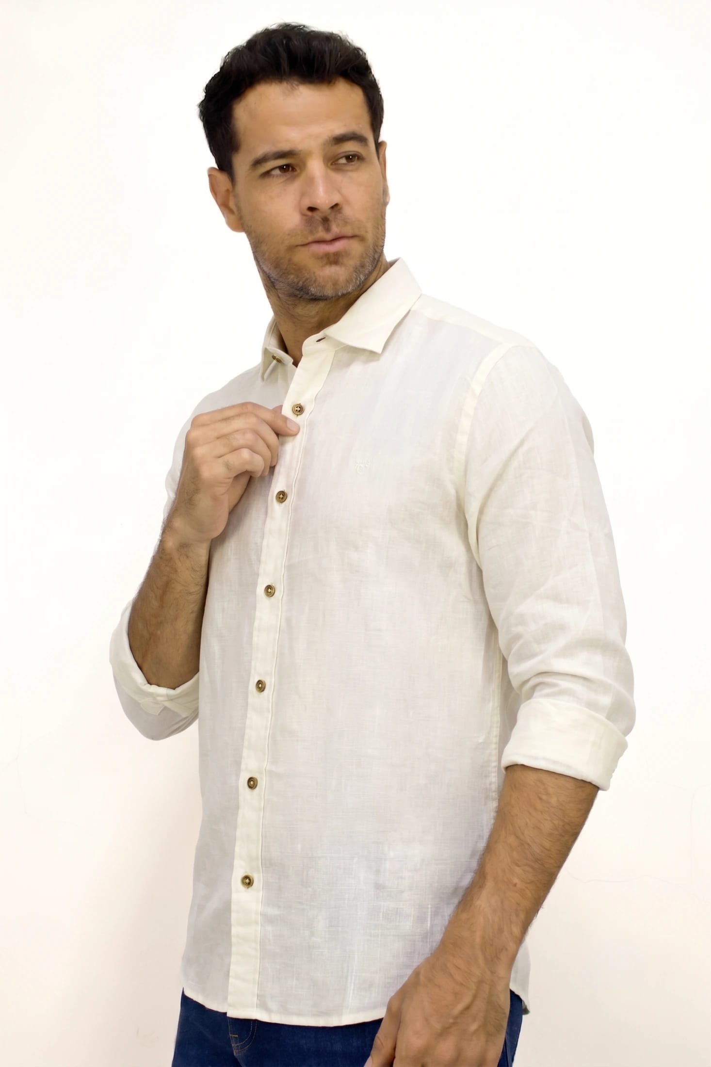 CAMISA LINO MANGA LARGA PARA HOMBRE - imagen 2