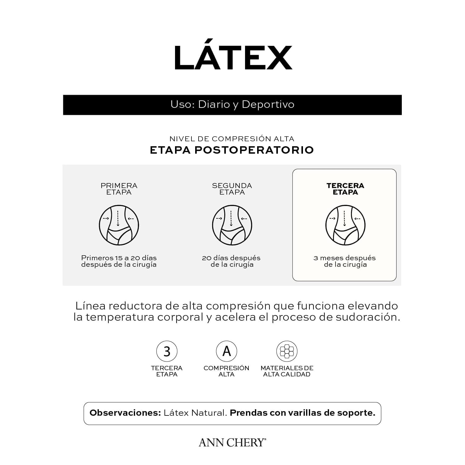 Chaleco látex 3 Broches Mujer - imagen 7