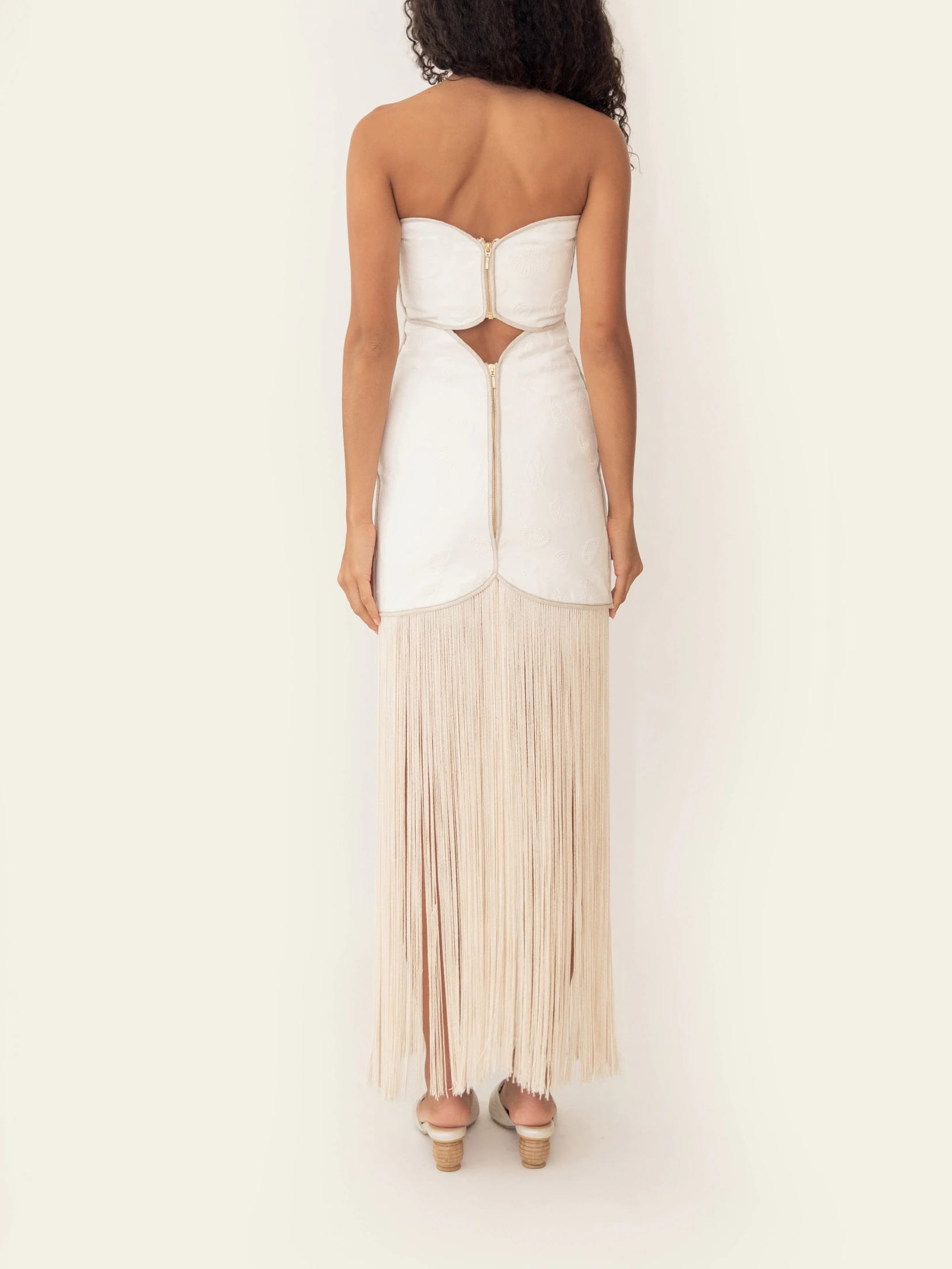 JOAQUINA DRESS IVORY SEASHELLS - imagen 4
