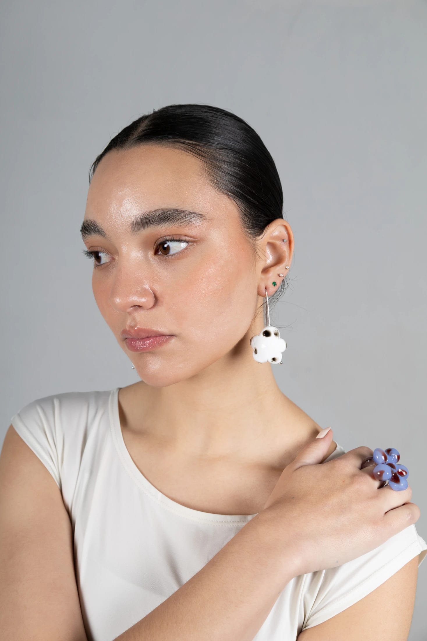 Aretes flor dálmata - imagen 2