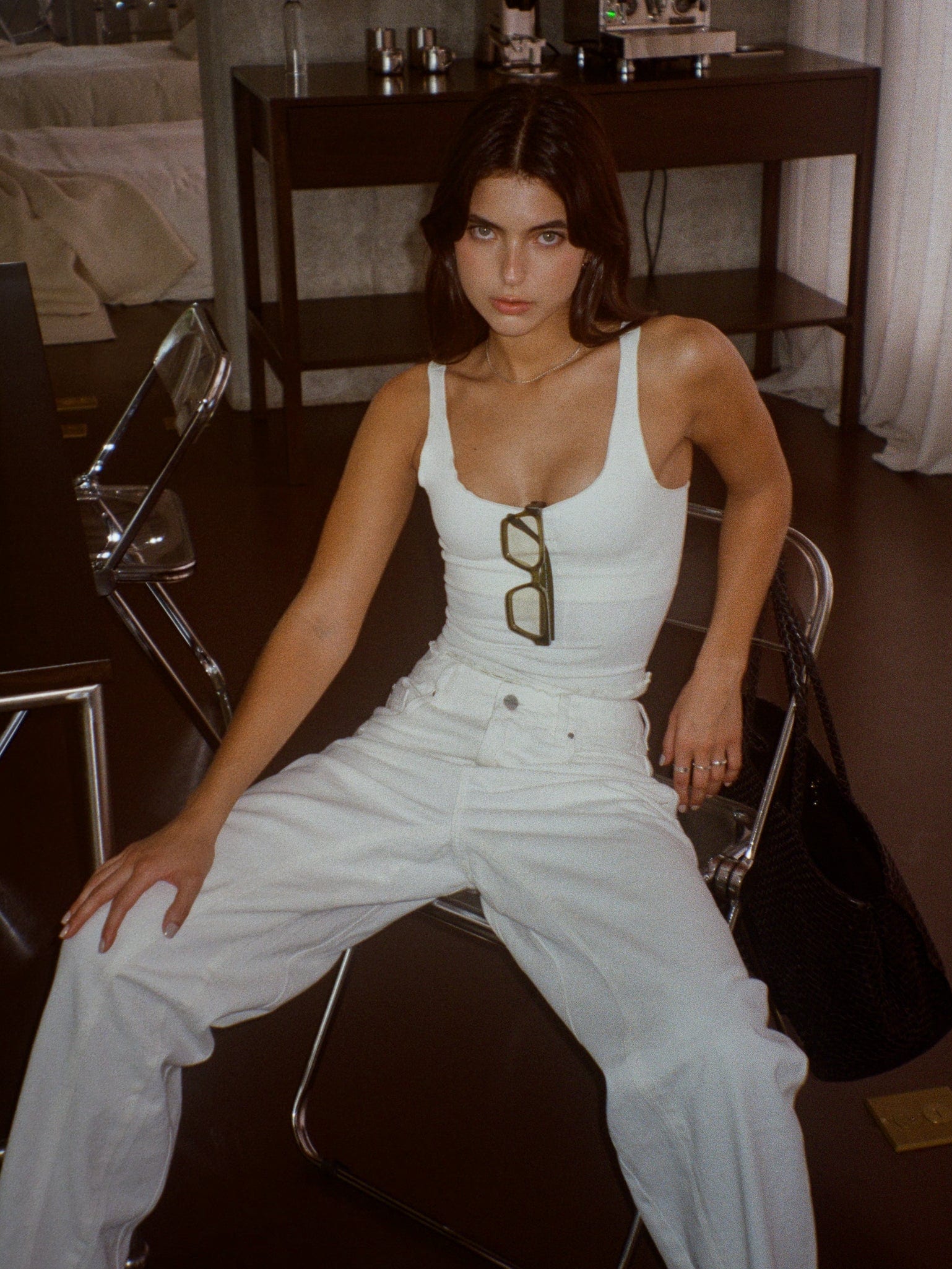 LONG BARREL JEAN - WARM WHITE - imagen 5