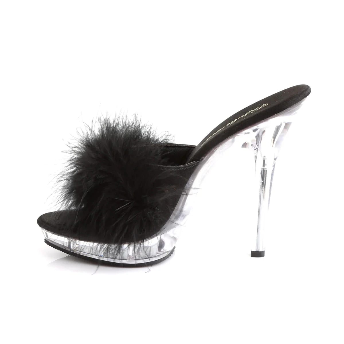 Sandalias Mules de Plumas Negras - imagen 3