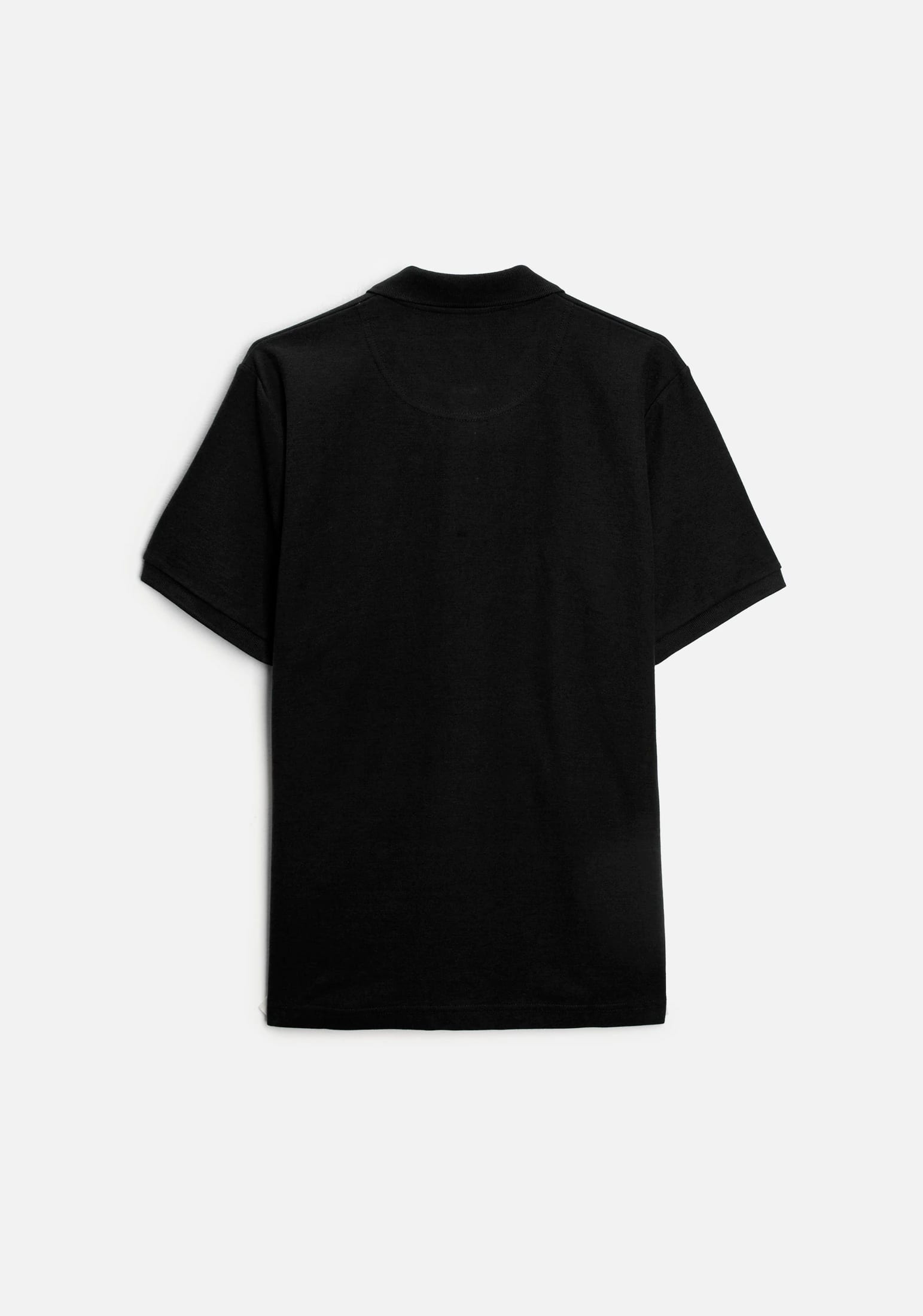 Camiseta Polo H Unicolor L-Roj Negro - imagen 3