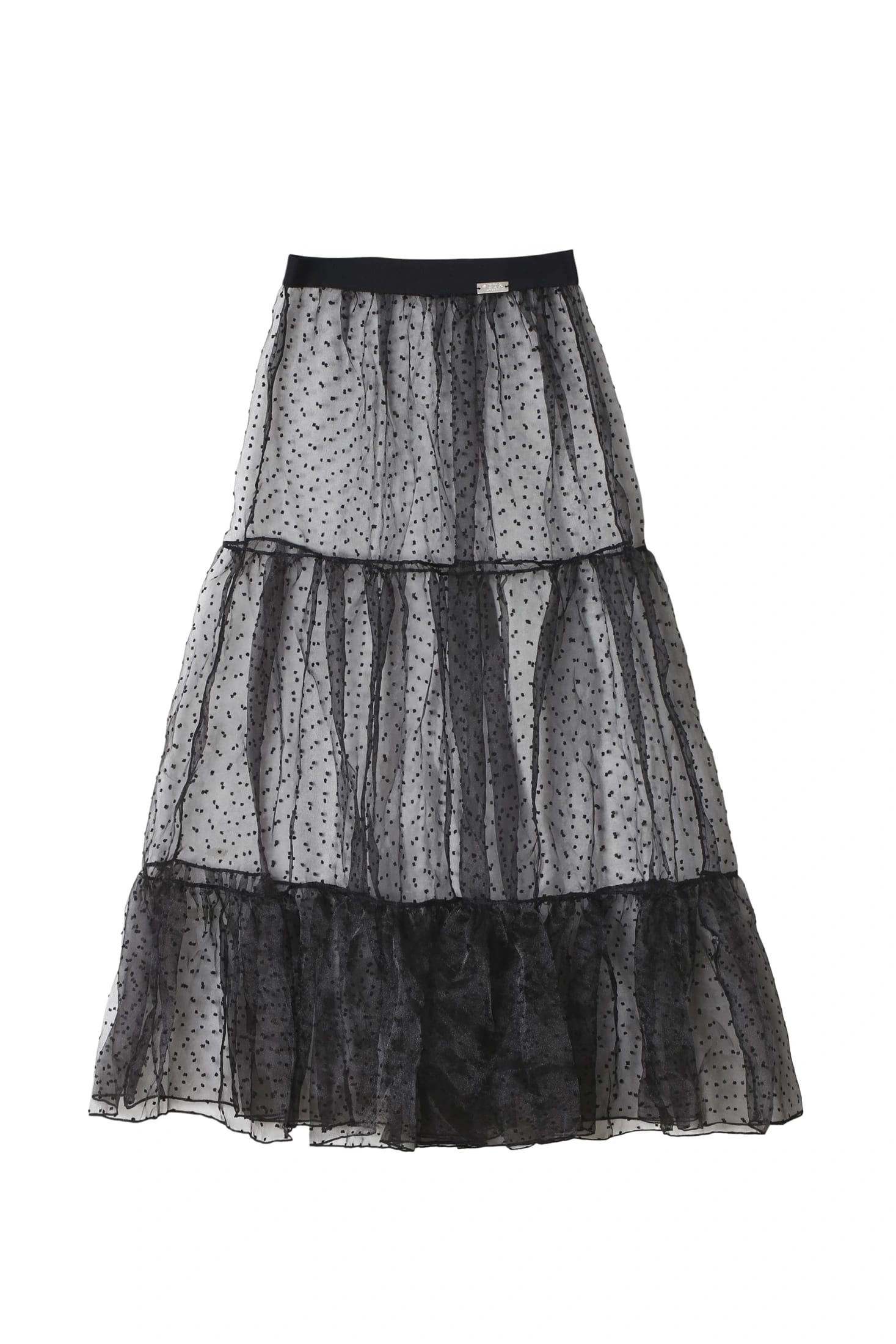 TULLE DOT SKIRT BLACK - imagen 2