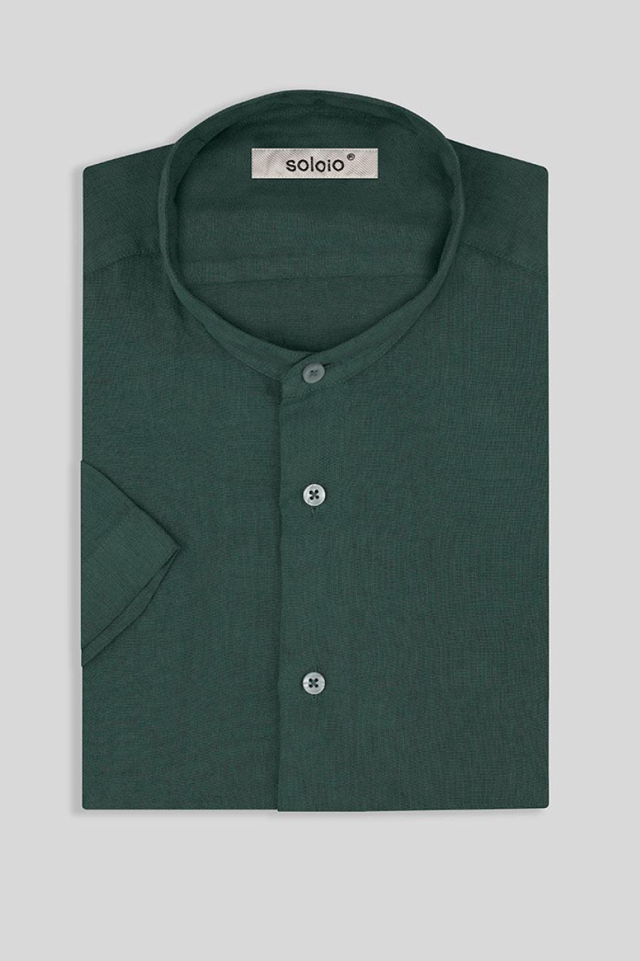 men’s linen shirt mao rosin basic - imagen 3